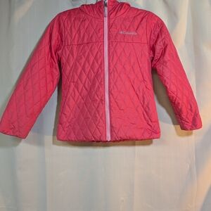 Columbia Kids Pink Puffer Jacket 7/8